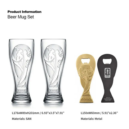 Juego oficial de vasos Fiero para la Copa del Mundo